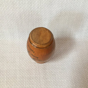Early 1900’s Treen Barrel Shaped Needle Case