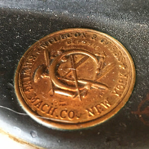 1920's Willcox & Gibbs Electric Sewing Machine, Chain Stitch Model with Foot Pedal