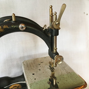 1920's Willcox & Gibbs Electric Sewing Machine, Chain Stitch Model with Foot Pedal