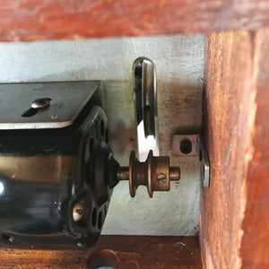 1920's Willcox & Gibbs Electric Sewing Machine, Chain Stitch Model with Foot Pedal