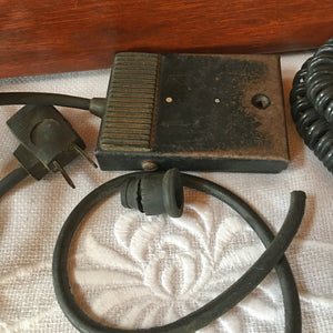 1920's Willcox & Gibbs Electric Sewing Machine, Chain Stitch Model with Foot Pedal