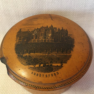 Mauchline Ware Spool Holder “Abbotsford”