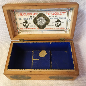 Mauchline Ware Clark’s Anchor Thread Box “Rothesay”