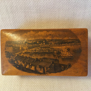 Mauchline Ware Clark’s Anchor Thread Box “Rothesay”