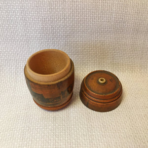 Mauchline Ware Needle Barrel “West Free Church Helensburgh”