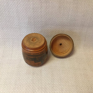 Mauchline Ware Needle Barrel “West Free Church Helensburgh”
