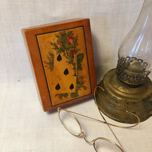 Early 1900's Mauchline Ware Card Box with 1930s “Kan-U-Go” Word Game