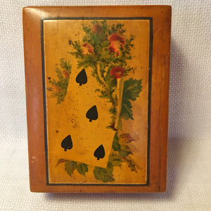 Early 1900's Mauchline Ware Card Box with 1930s “Kan-U-Go” Word Game