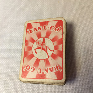 Early 1900's Mauchline Ware Card Box with 1930s “Kan-U-Go” Word Game