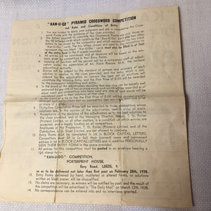 Early 1900's Mauchline Ware Card Box with 1930s “Kan-U-Go” Word Game