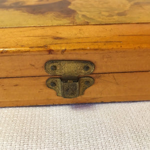 Mauchline Ware Box with Portrait of a Young Girl