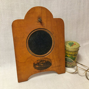 Mauchline Ware Pocket Watch Stand with Edinburgh Castle Transfer