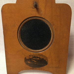 Mauchline Ware Pocket Watch Stand with Edinburgh Castle Transfer
