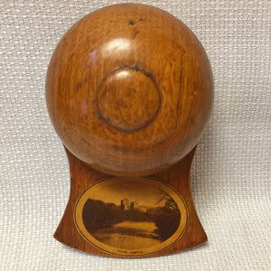 Mauchline Ware Scoop Made from Wood of Old Roofing of Doune Castle