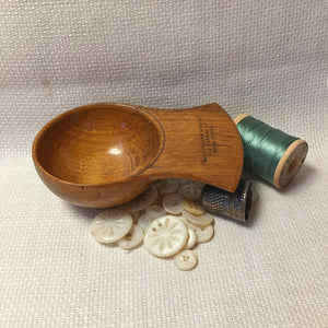 Mauchline Ware Scoop Made from Wood of Old Roofing of Doune Castle