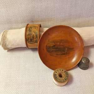 Mauchline Ware Bowl & Napkin Ring Set – Dundee & World’s Columbian Exposition