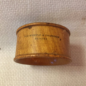 Mauchline Ware Bowl & Napkin Ring Set – Dundee & World’s Columbian Exposition