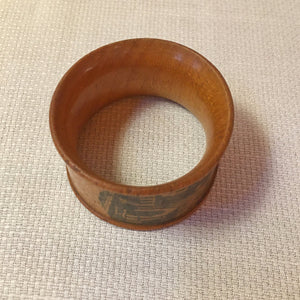 Mauchline Ware Bowl & Napkin Ring Set – Dundee & World’s Columbian Exposition