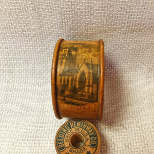 Mauchline Ware Bowl & Napkin Ring Set – Dundee & World’s Columbian Exposition