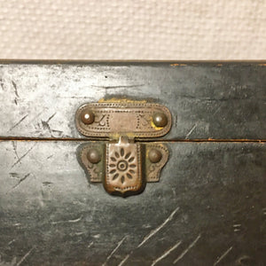 Mauchline Ware Friendship Verse Box, Floral Transfer Lid