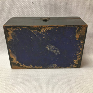 Mauchline Ware Friendship Verse Box, Floral Transfer Lid