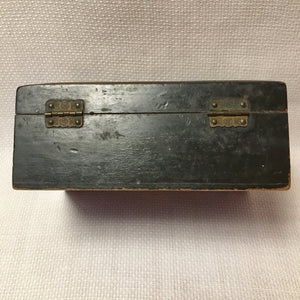 Mauchline Ware Friendship Verse Box, Floral Transfer Lid