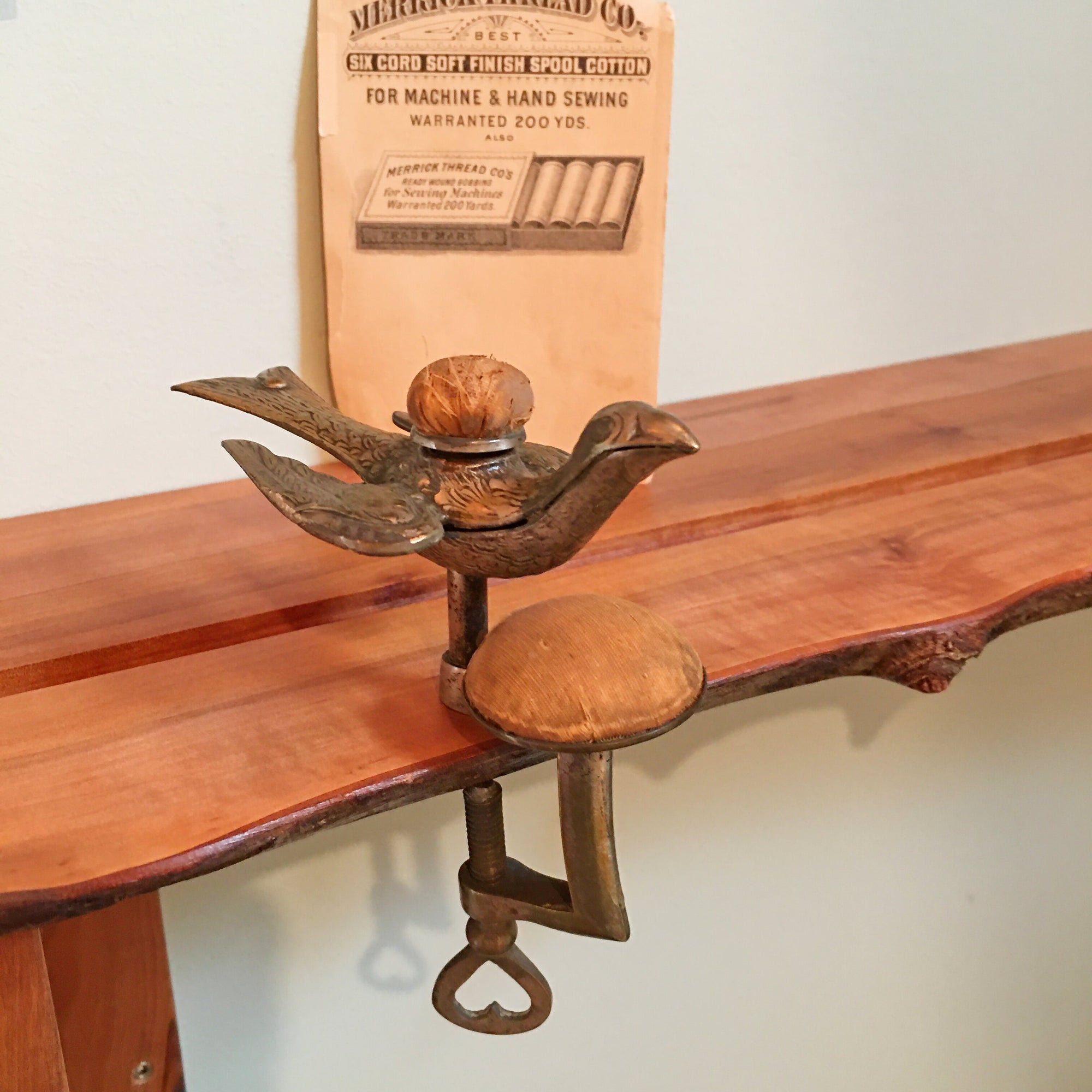 Victorian Brass Sewing Bird – From the Anne Eisenhower Collection