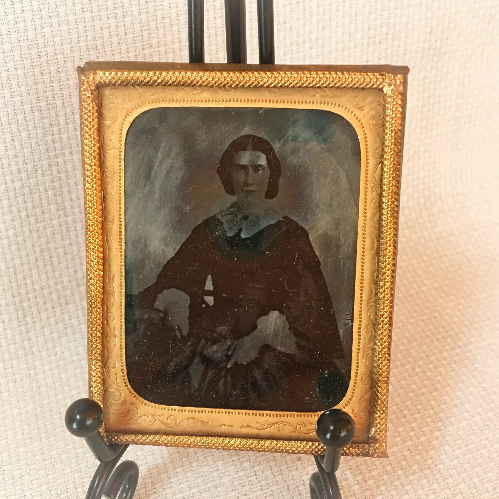 Ambrotype Portrait of Woman, c.1855–1865 Early Glass Photograph