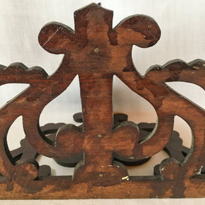 Antique Victorian Fretwork Corner Shelf