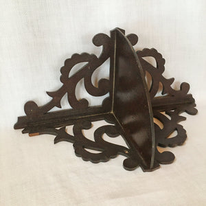 Antique Victorian Fretwork Corner Shelf