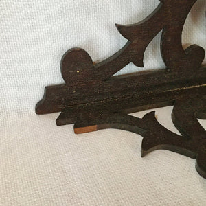 Antique Victorian Fretwork Corner Shelf