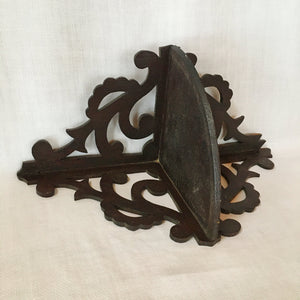 Antique Victorian Fretwork Corner Shelf