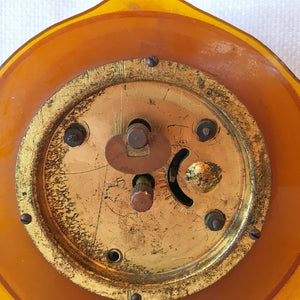 Art Deco Butterscotch Bakelite Mantel Clock c1930s
