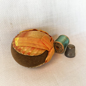 Handmade Shell Pin Cushion with Velvet Cushion