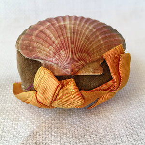 Handmade Shell Pin Cushion with Velvet Cushion