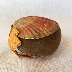 Handmade Shell Pin Cushion with Velvet Cushion