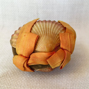 Handmade Shell Pin Cushion with Velvet Cushion