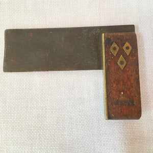 Antique Wooden Square & Handcrafted Scribe