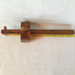 Antique Wooden Square & Handcrafted Scribe