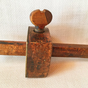 Antique Wooden Square & Handcrafted Scribe