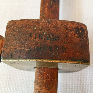 Antique Wooden Square & Handcrafted Scribe