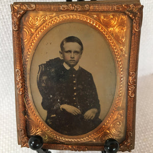 Antique Civil War Era Child Portraits, Ambrotype and Tintype Pair