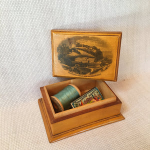 Mauchline Ware Keepsake/Sewing Box, Edinburgh Castle