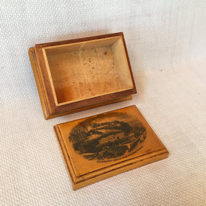Mauchline Ware Keepsake/Sewing Box, Edinburgh Castle