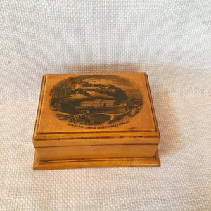 Mauchline Ware Keepsake/Sewing Box, Edinburgh Castle