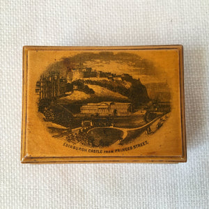 Mauchline Ware Keepsake/Sewing Box, Edinburgh Castle