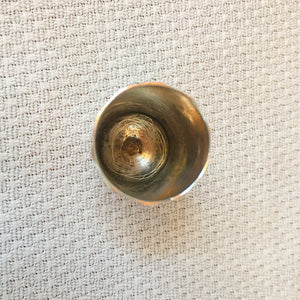 Mauchline Ware Thimble Holder with Sterling Silver Thimble, Dryburgh Abbey