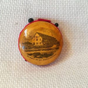 Mauchline Ware Pin Disk, Summit of Mt. Washington