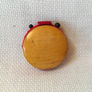 Mauchline Ware Pin Disk, Summit of Mt. Washington