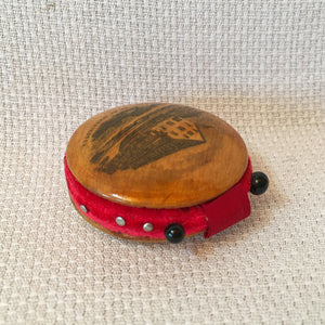 Mauchline Ware Pin Disk, Summit of Mt. Washington